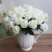 10heads Multicolor Rose Peony TOP PE Flowers Bouquet Single Decor Wedding   222914180908